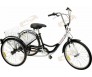 24" 3 Wheel Adult 6-Speed Tricycle Bicycle Trike W/ Basket Black